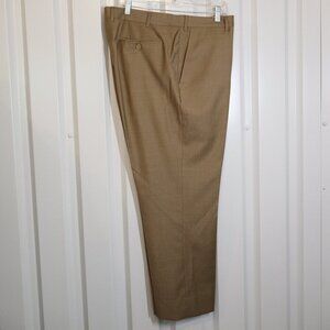 Santorelli Roma Loro Piana Wool Men's Dress Pants Slacks Tobacco Waist 40